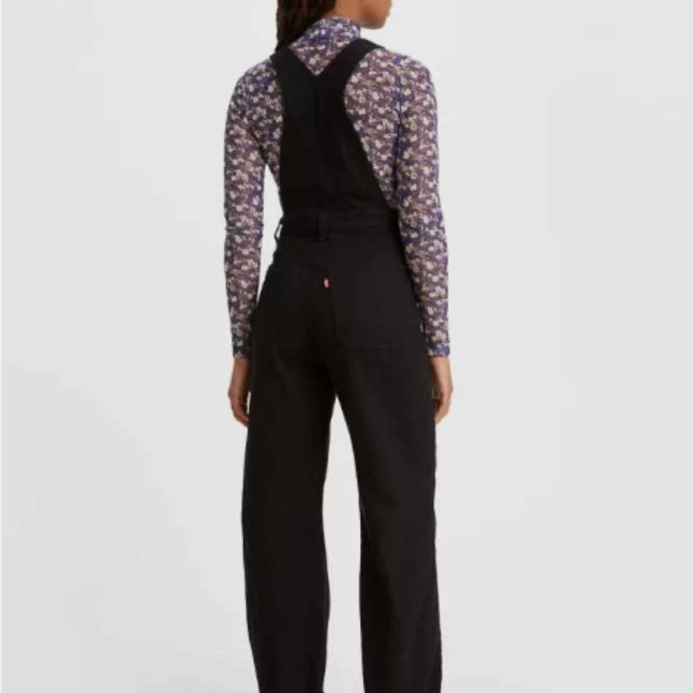 NWT Levi's Women's Black Denim Overalls - Picture 2 of 5